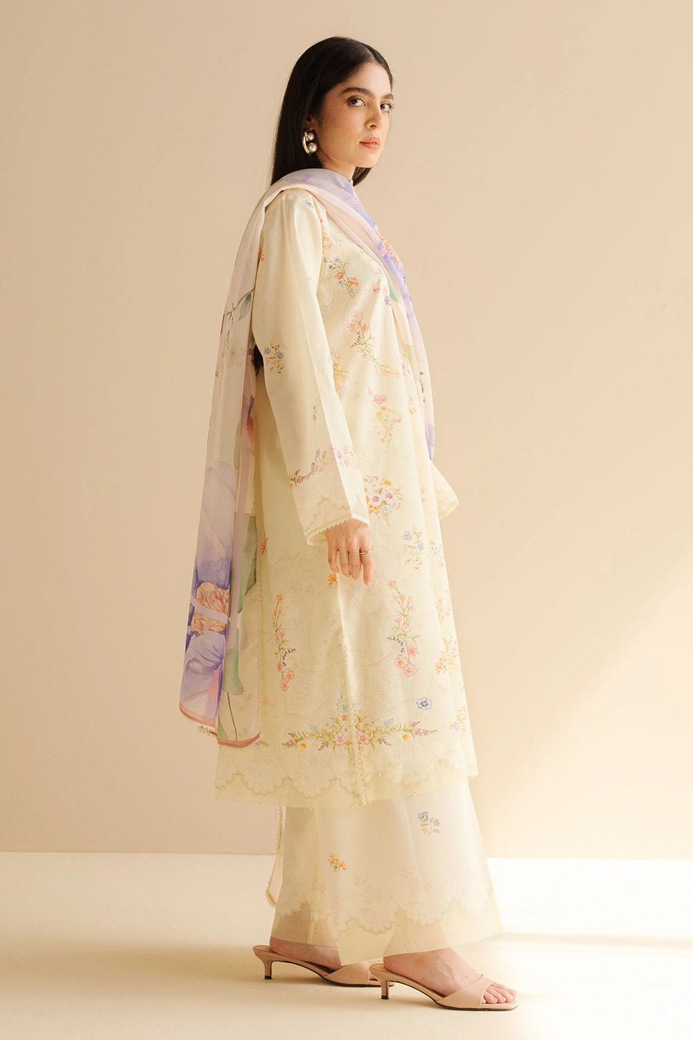 Original Factory Leftover Coco by Zara Shahjahan Digital Print Lawn - Aria-3B - TC-1311