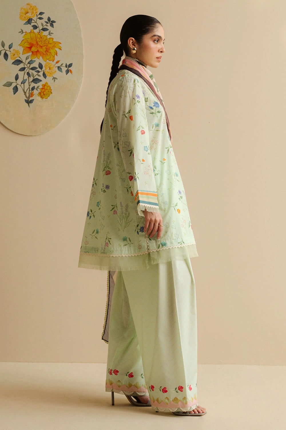 Original Factory Leftover Coco by Zara Shahjahan Digital Print Lawn - Kaia-9A - TC-1298