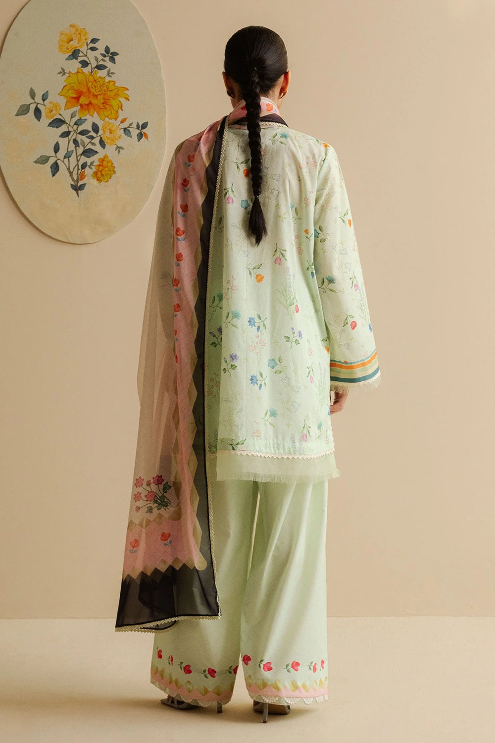 Original Factory Leftover Coco by Zara Shahjahan Digital Print Lawn - Kaia-9A - TC-1298