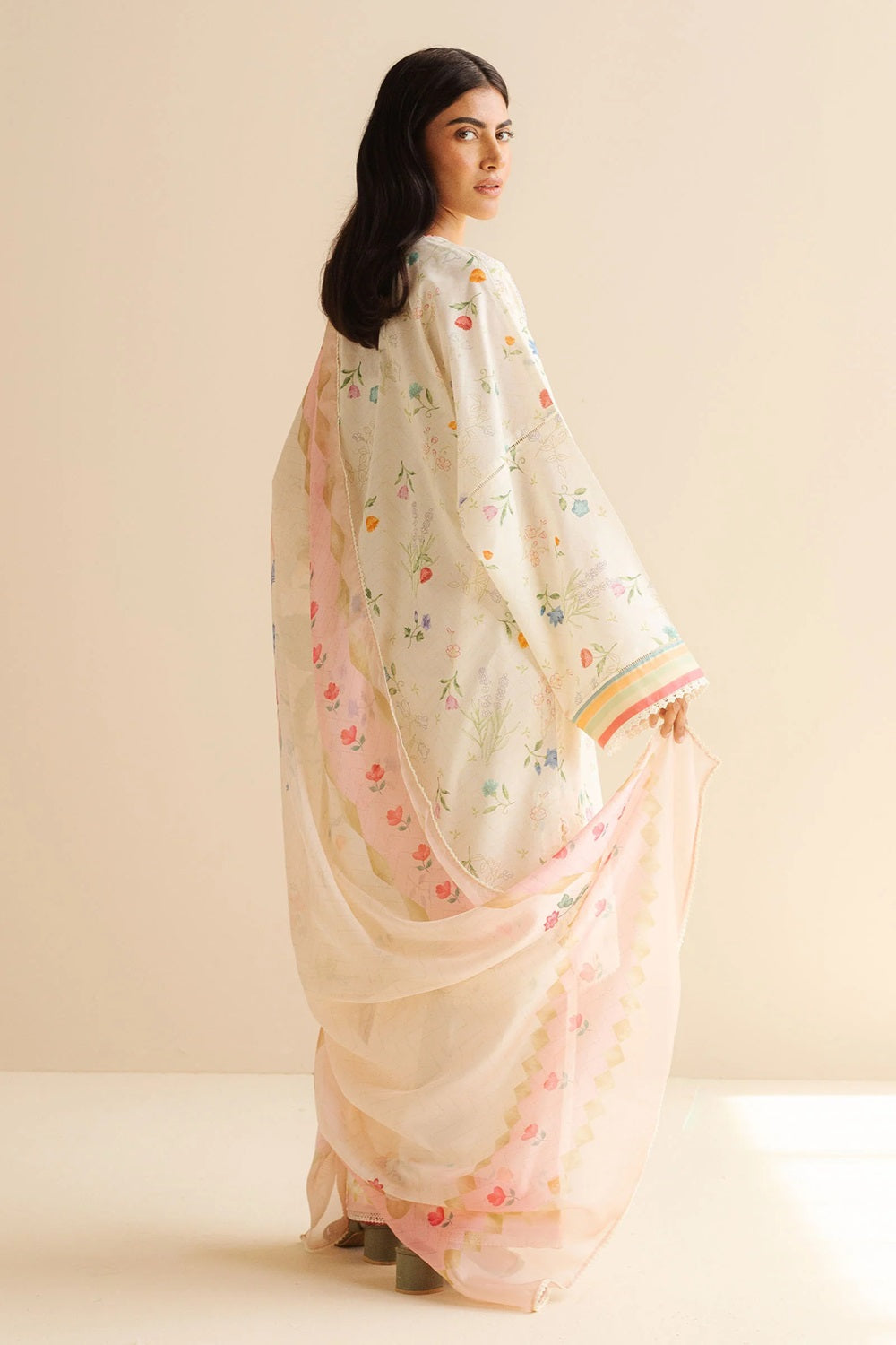 Original Factory Leftover Coco by Zara Shahjahan Digital Print Lawn - Kaia-9B - TC-1299
