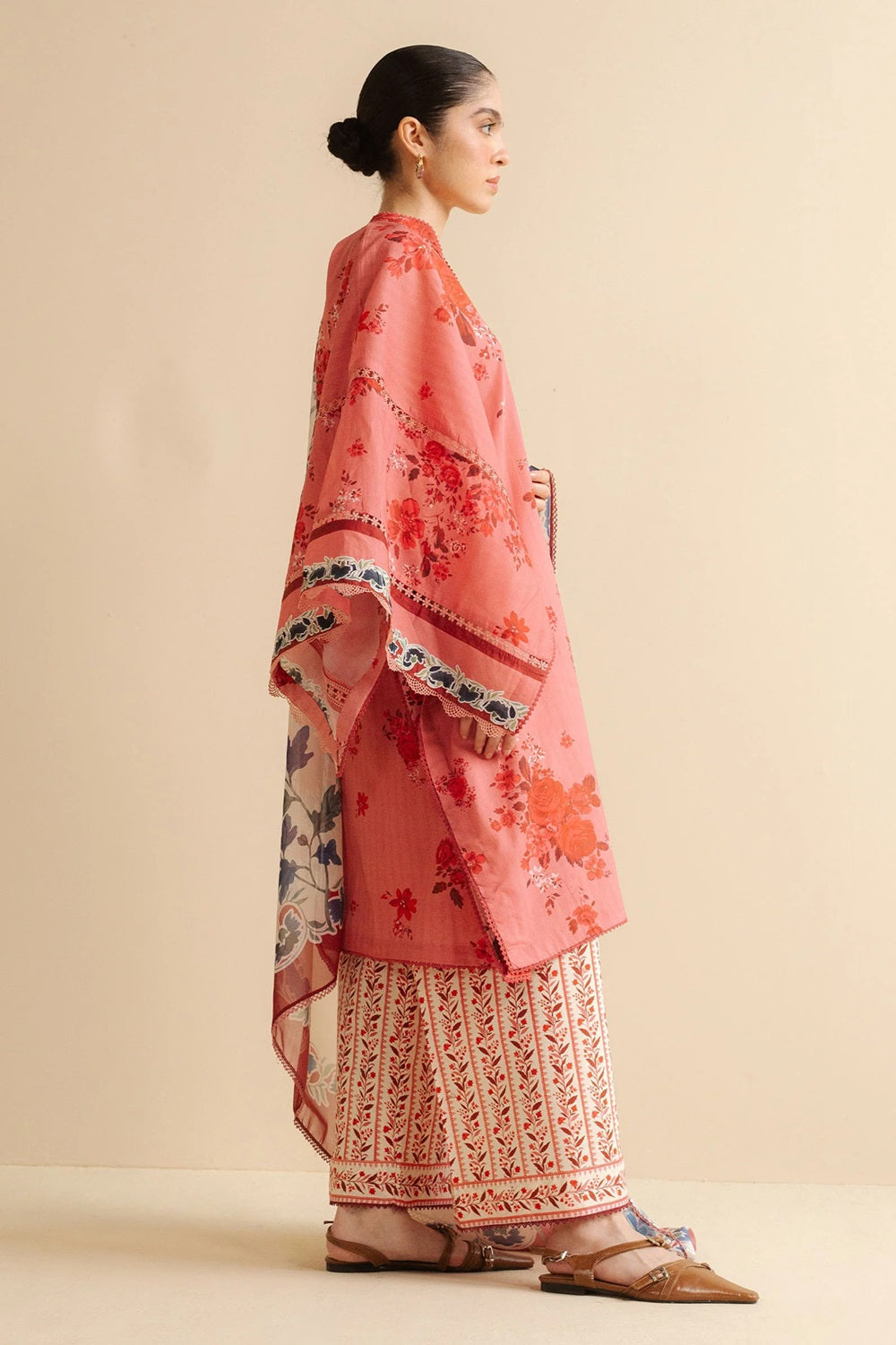 Original Factory Leftover Coco by Zara Shahjahan Digital Print Lawn - Leya-1A - TC-1314