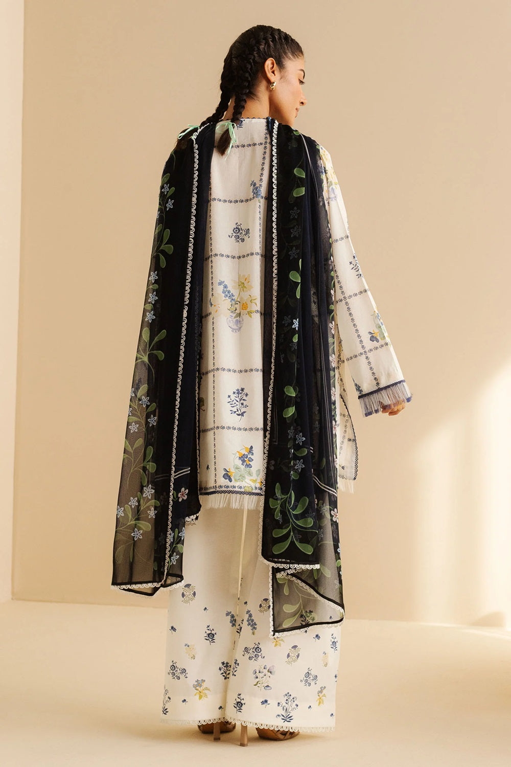 Original Factory Leftover Coco by Zara Shahjahan Digital Print Lawn - Luna-10A - TC-1297