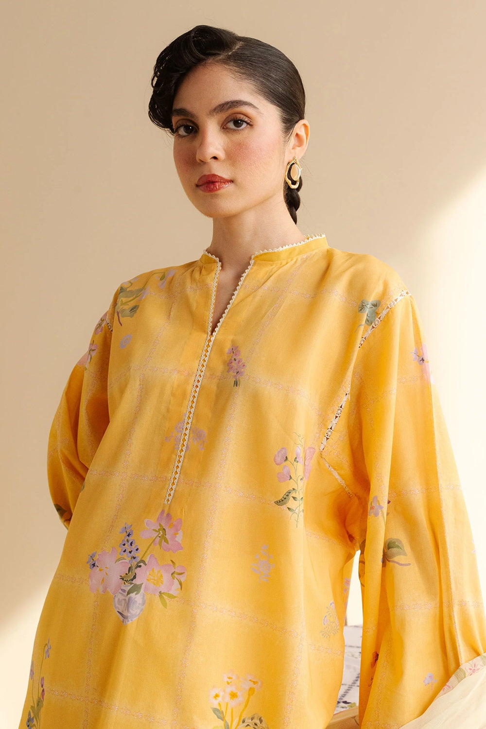 Original Factory Leftover Coco by Zara Shahjahan Digital Print Lawn - Luna-10B - TC-1296