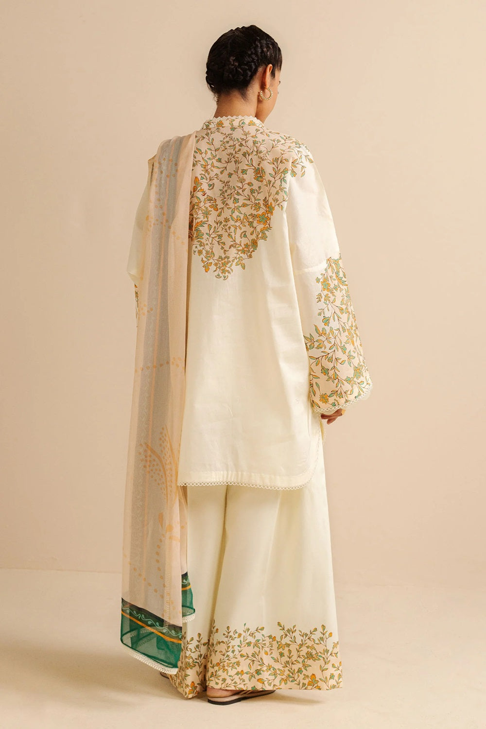 Original Factory Leftover Coco by Zara Shahjahan Digital Print Lawn - Nisa-4A - TC-1308