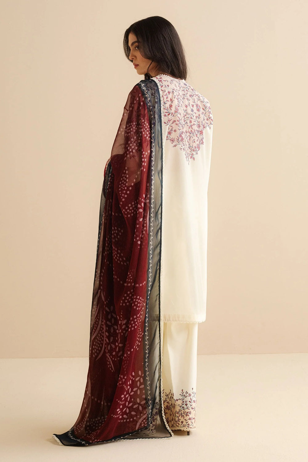 Original Factory Leftover Coco by Zara Shahjahan Digital Print Lawn - Nisa-4B - TC-1309