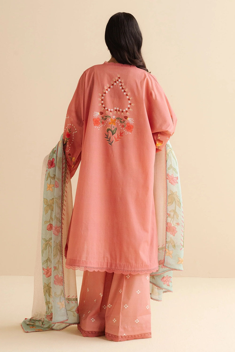 Original Factory Leftover Coco by Zara Shahjahan Digital Print Lawn - Nyra-5B - TC-1307
