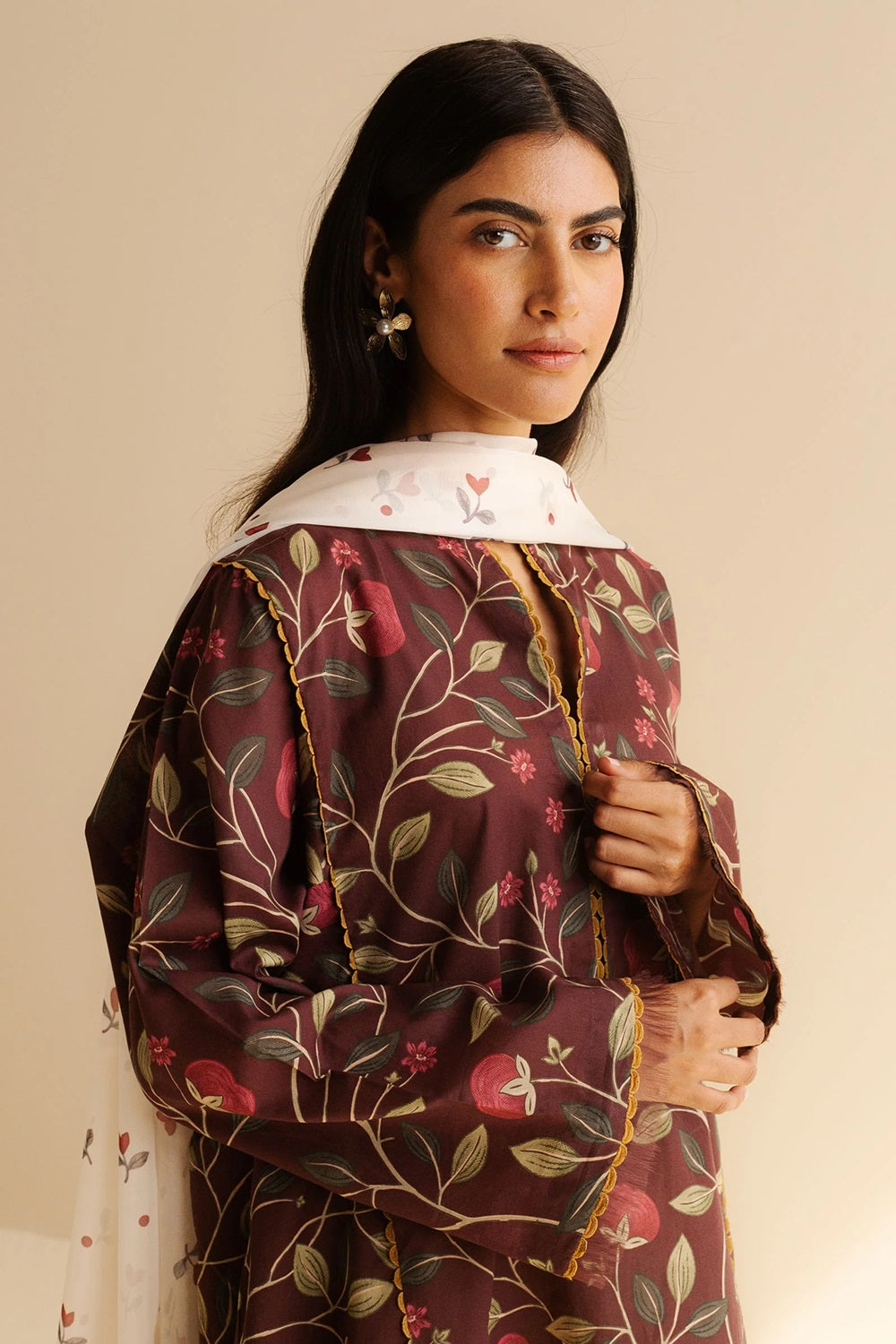 Original Factory Leftover Coco by Zara Shahjahan Digital Print Lawn - Rey-7A - TC-1302