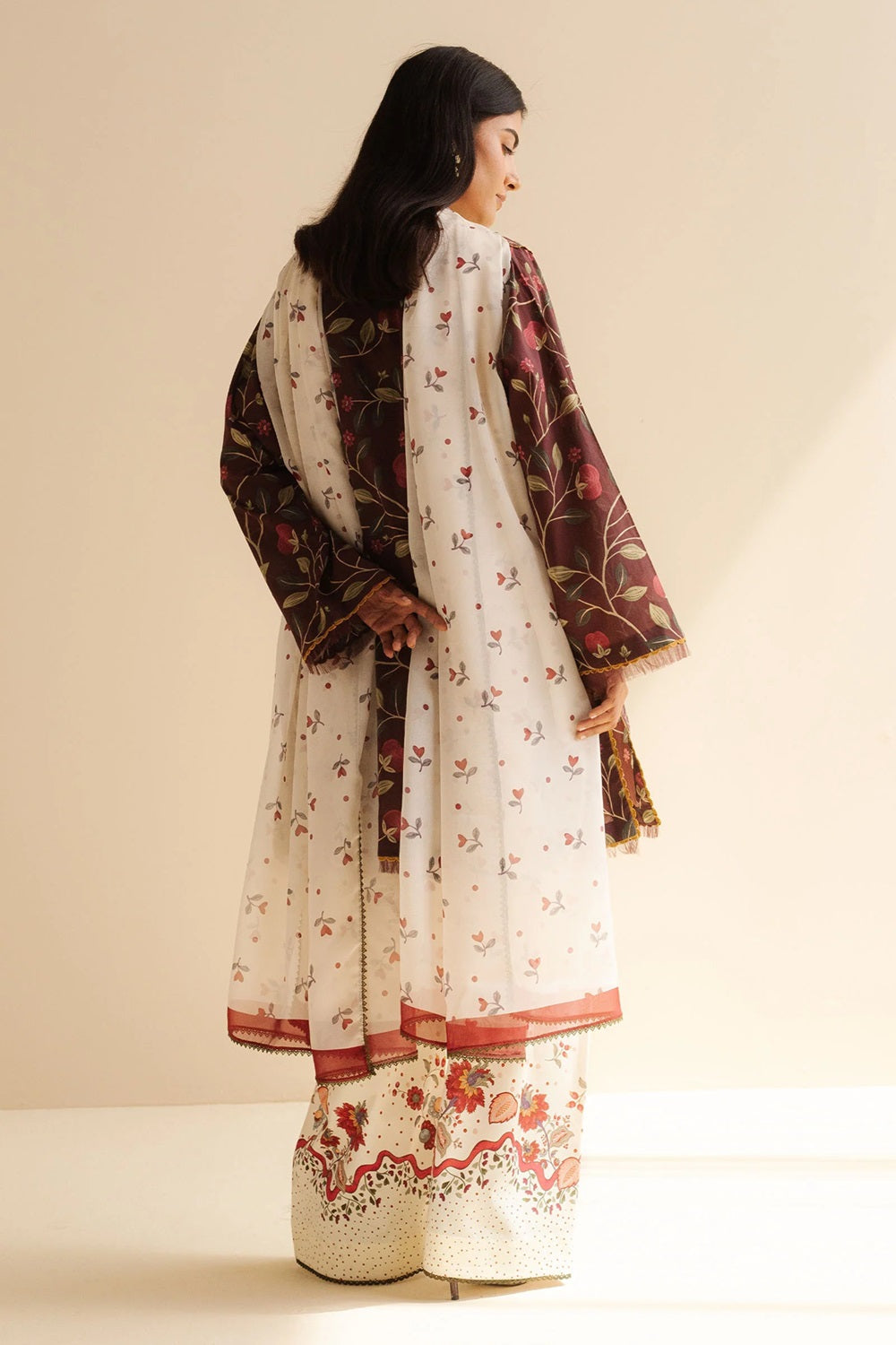 Original Factory Leftover Coco by Zara Shahjahan Digital Print Lawn - Rey-7A - TC-1302