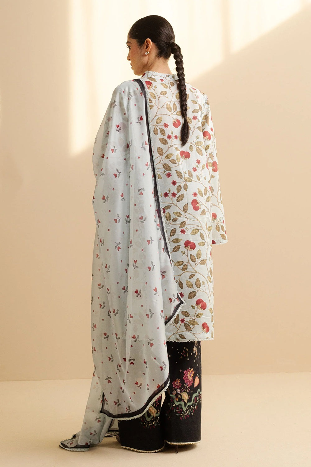 Original Factory Leftover Coco by Zara Shahjahan Digital Print Lawn - Rey-7B - TC-1303