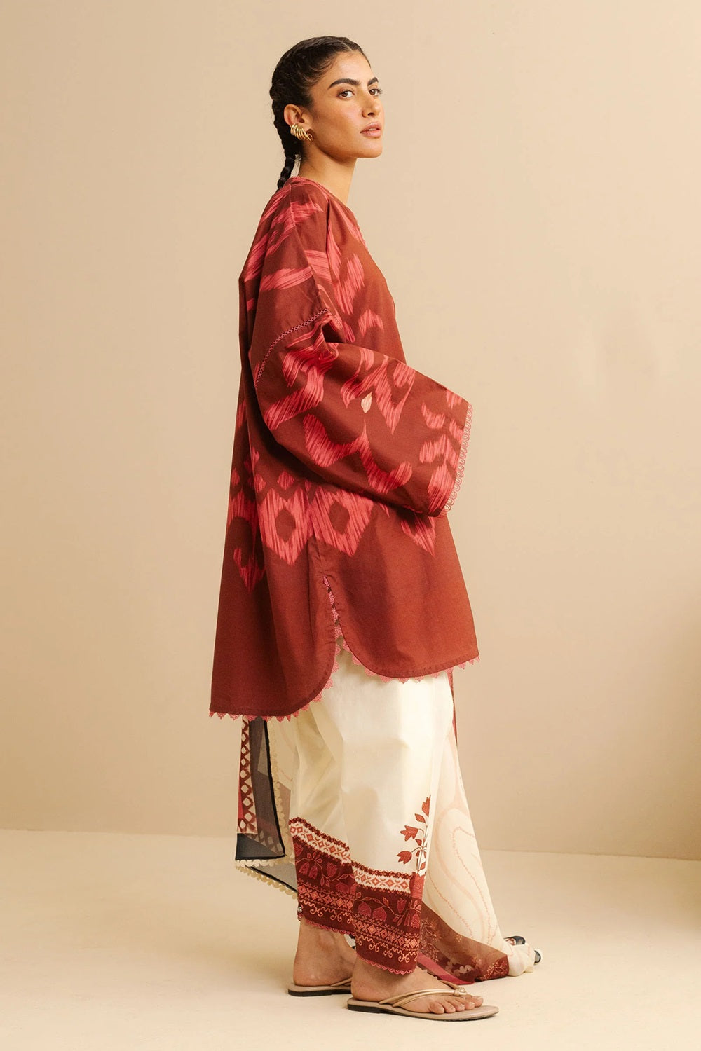 Original Factory Leftover Coco by Zara Shahjahan Digital Print Lawn - Sila-6A - TC-1304