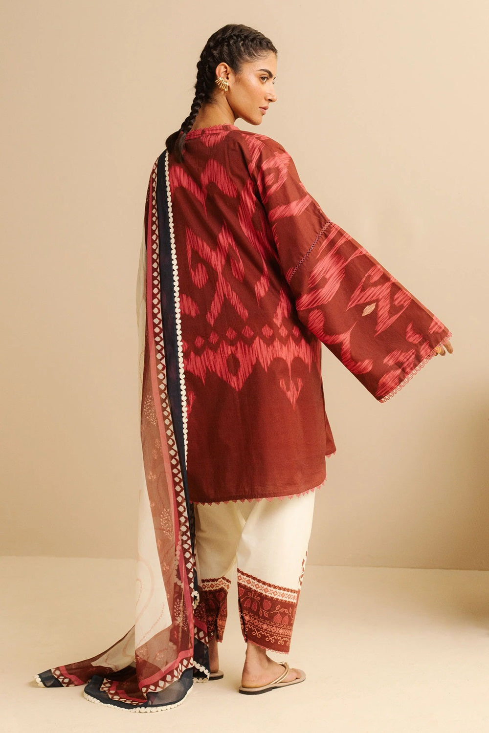 Original Factory Leftover Coco by Zara Shahjahan Digital Print Lawn - Sila-6A - TC-1304