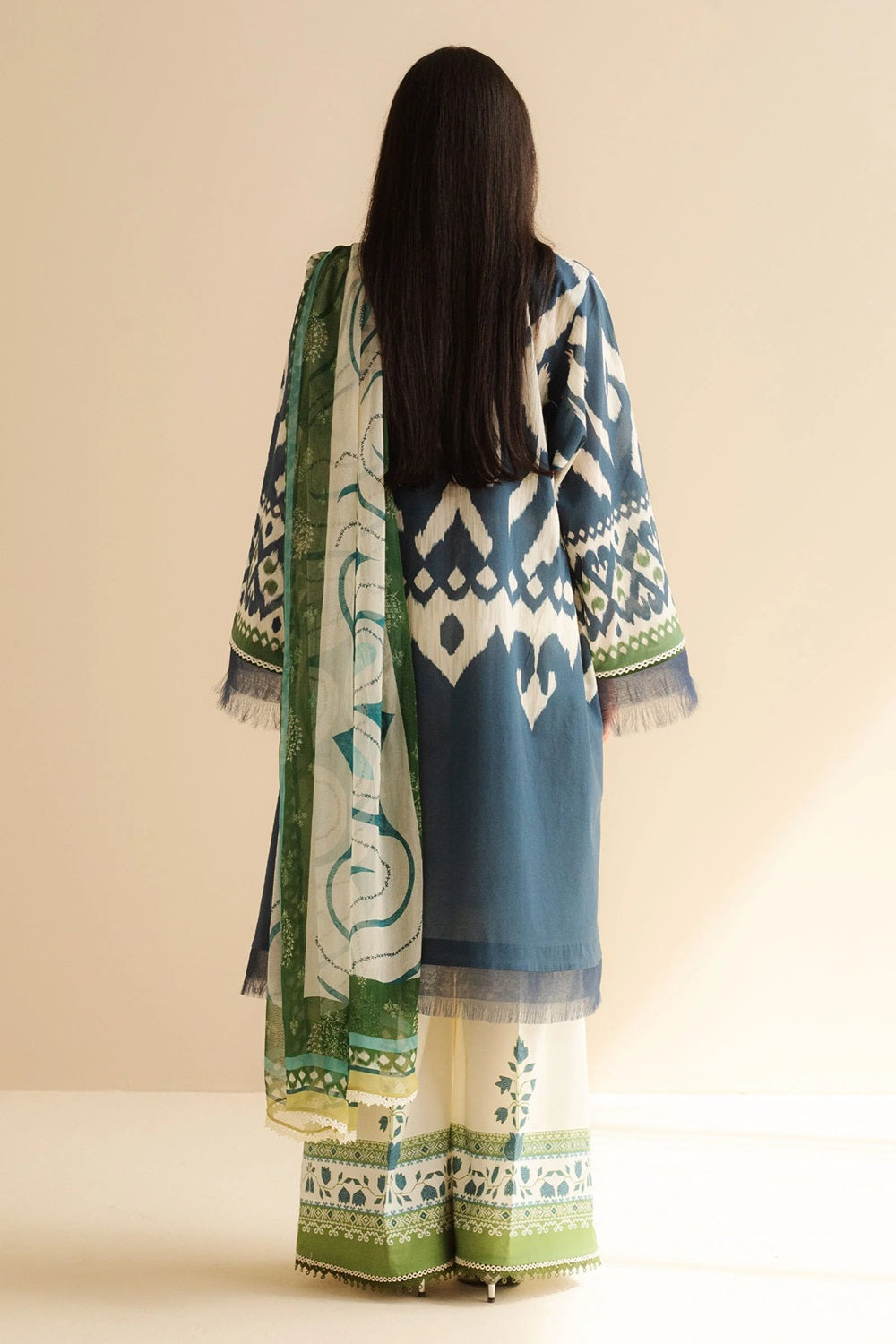 Original Factory Leftover Coco by Zara Shahjahan Digital Print Lawn - Sila-6B - TC-1305