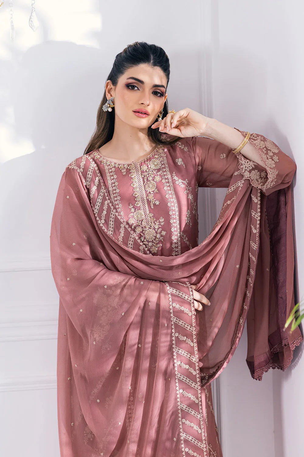 Azure | Ensembles Embroidered Lawn | CANDY BLUSH | TC-1288