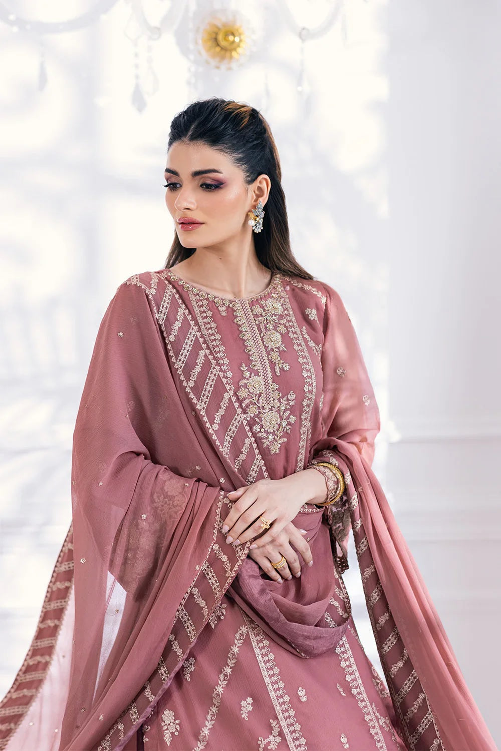 Azure | Ensembles Embroidered Lawn | CANDY BLUSH | TC-1288