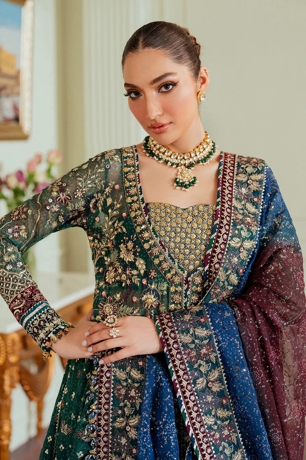 Baroque Chantelle Embroidered Formal Chiffon'25 - CH13-03 - TC-1325