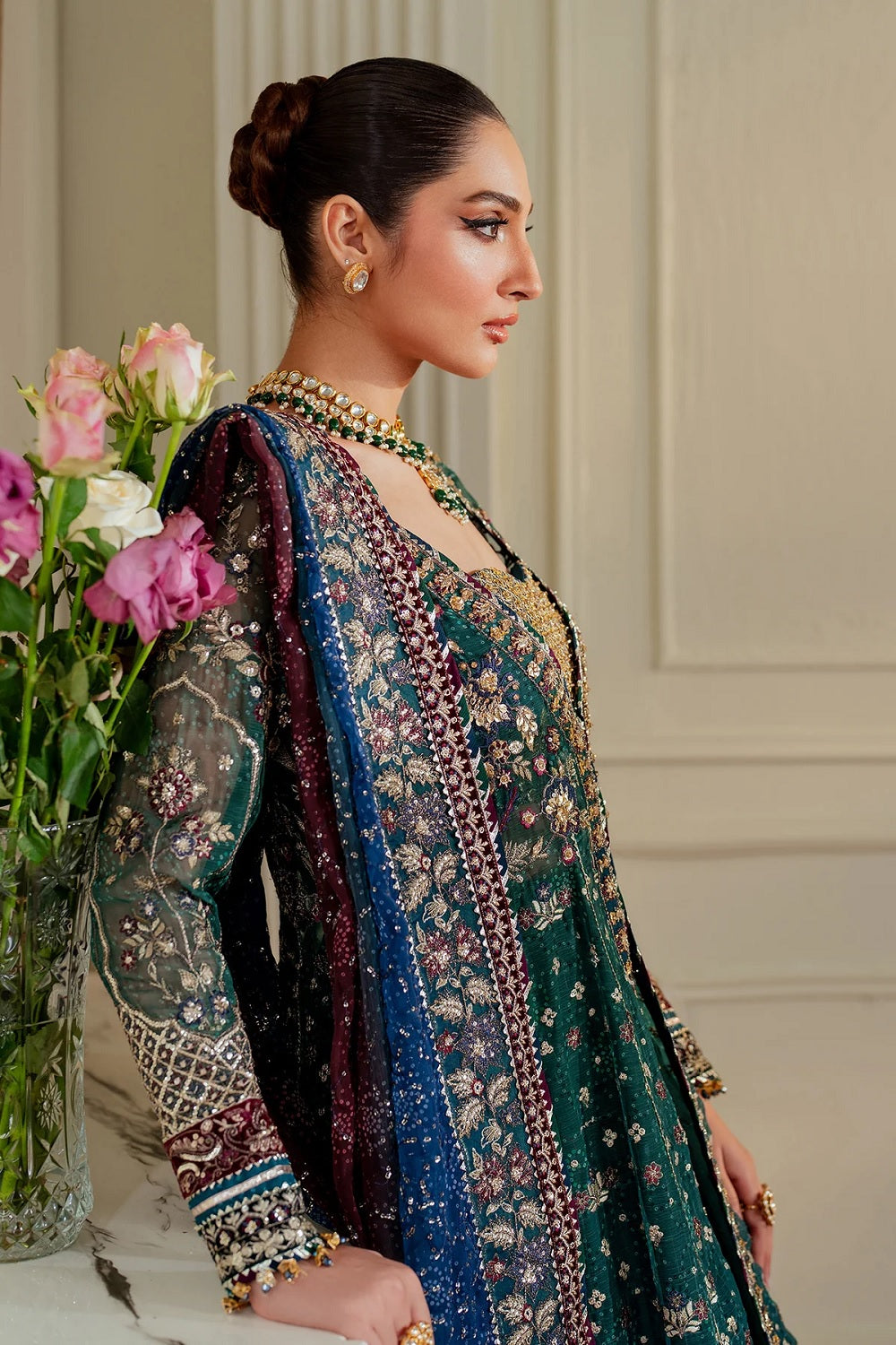 Baroque Chantelle Embroidered Formal Chiffon'25 - CH13-03 - TC-1325