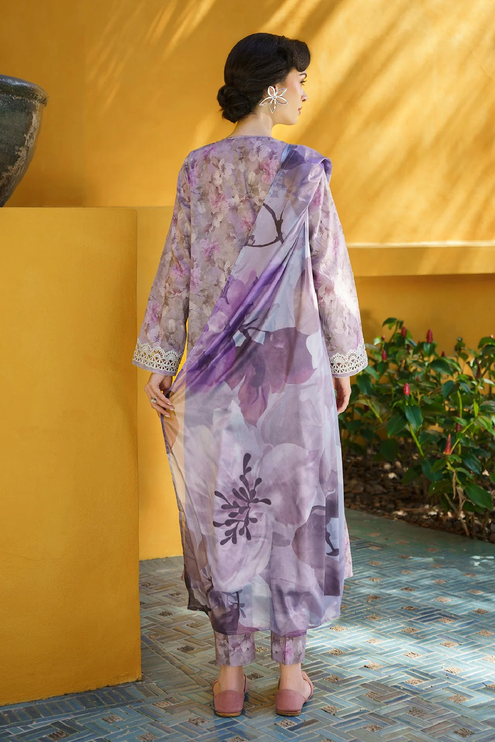 Baroque Luxury Embroidered Printed Lawn'25 UF-579 - TC-1317