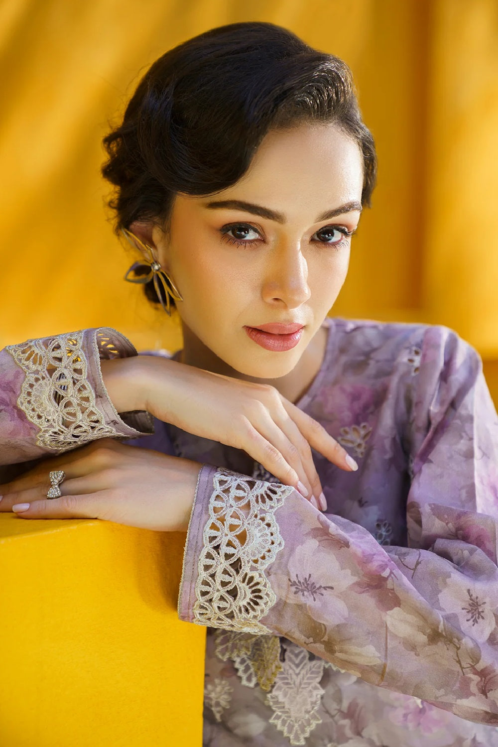 Baroque Luxury Embroidered Printed Lawn'25 UF-579 - TC-1317
