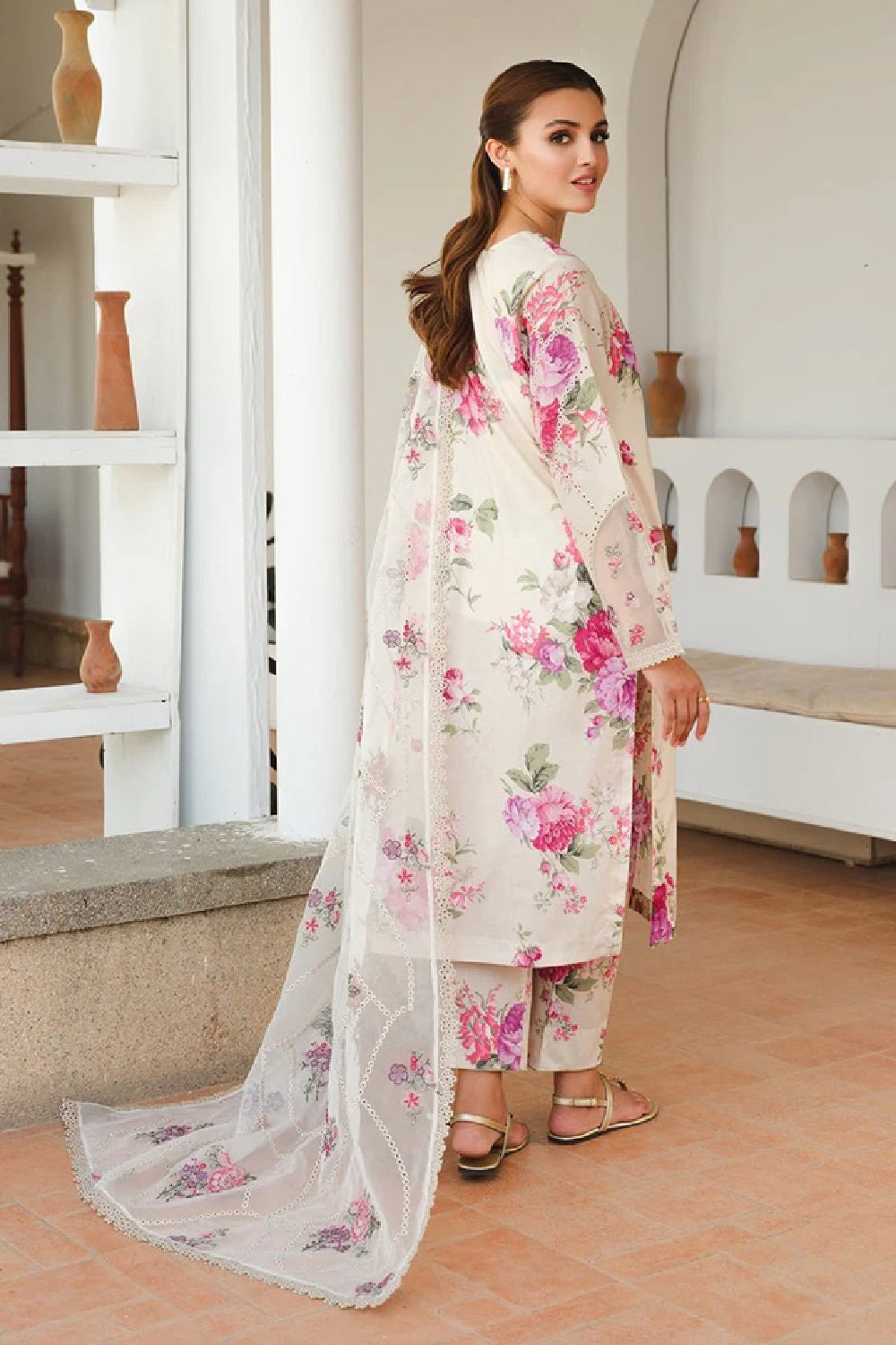 Baroque Luxury Embroidered Printed Lawn'25 UF-652 - TC-1324