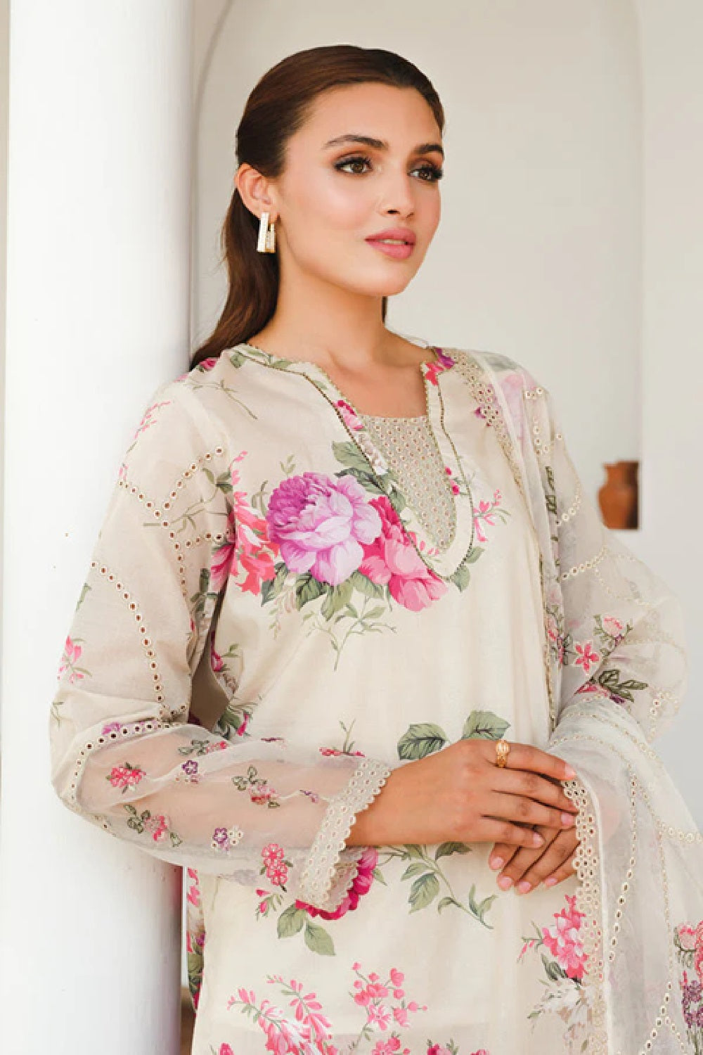 Baroque Luxury Embroidered Printed Lawn'25 UF-652 - TC-1324