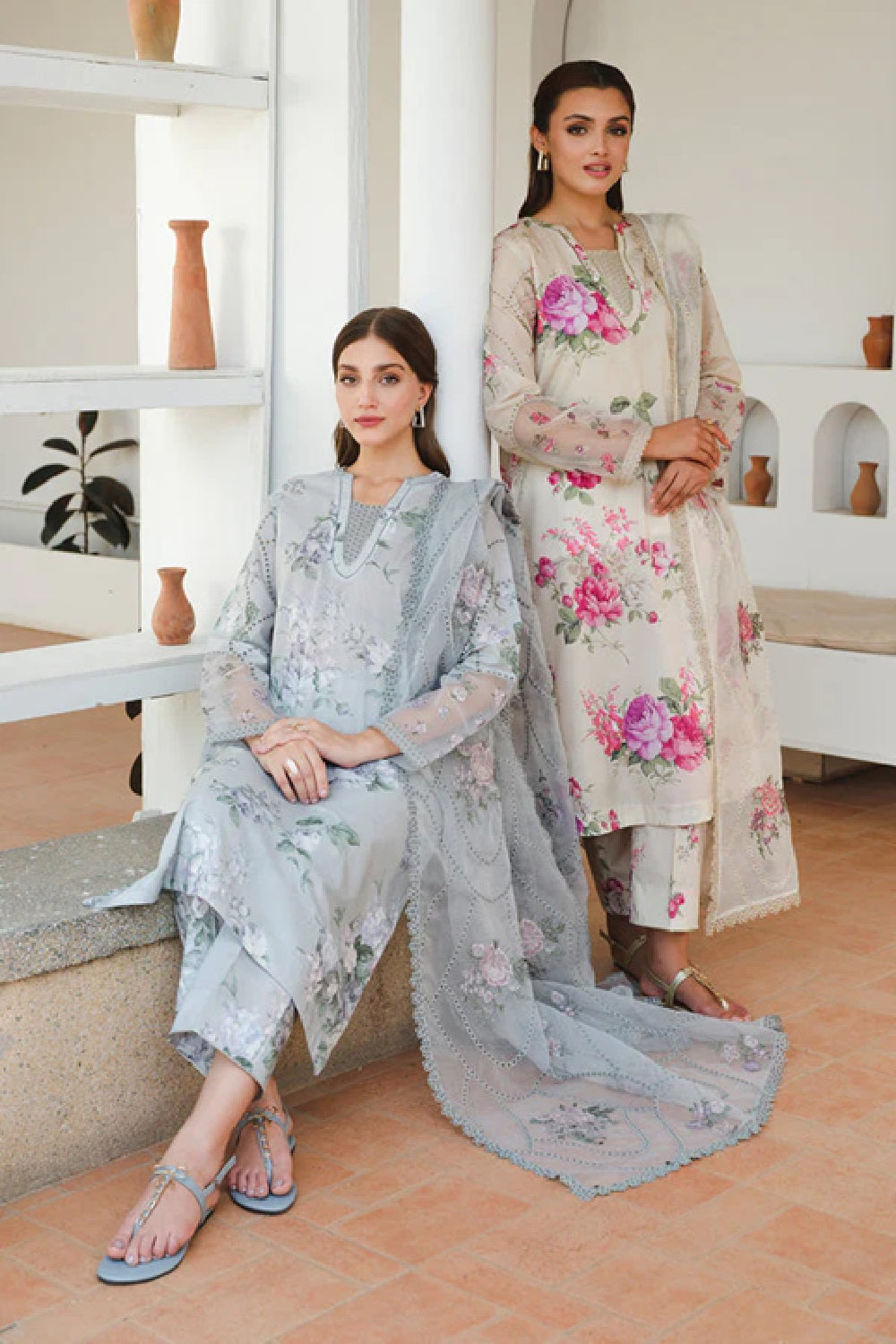 Baroque Luxury Embroidered Printed Lawn'25 UF-651 - TC-1335