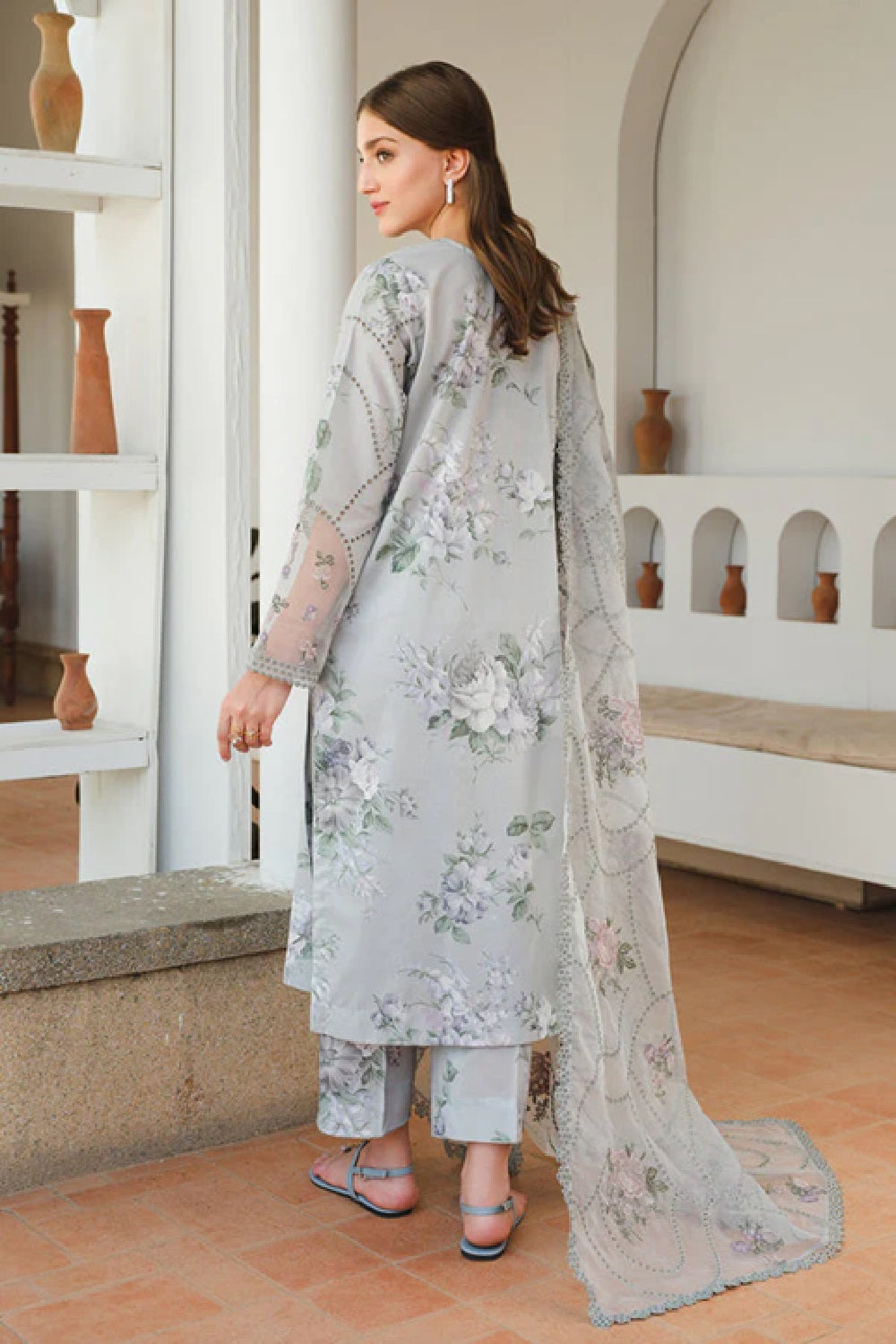 Baroque Luxury Embroidered Printed Lawn'25 UF-651 - TC-1335
