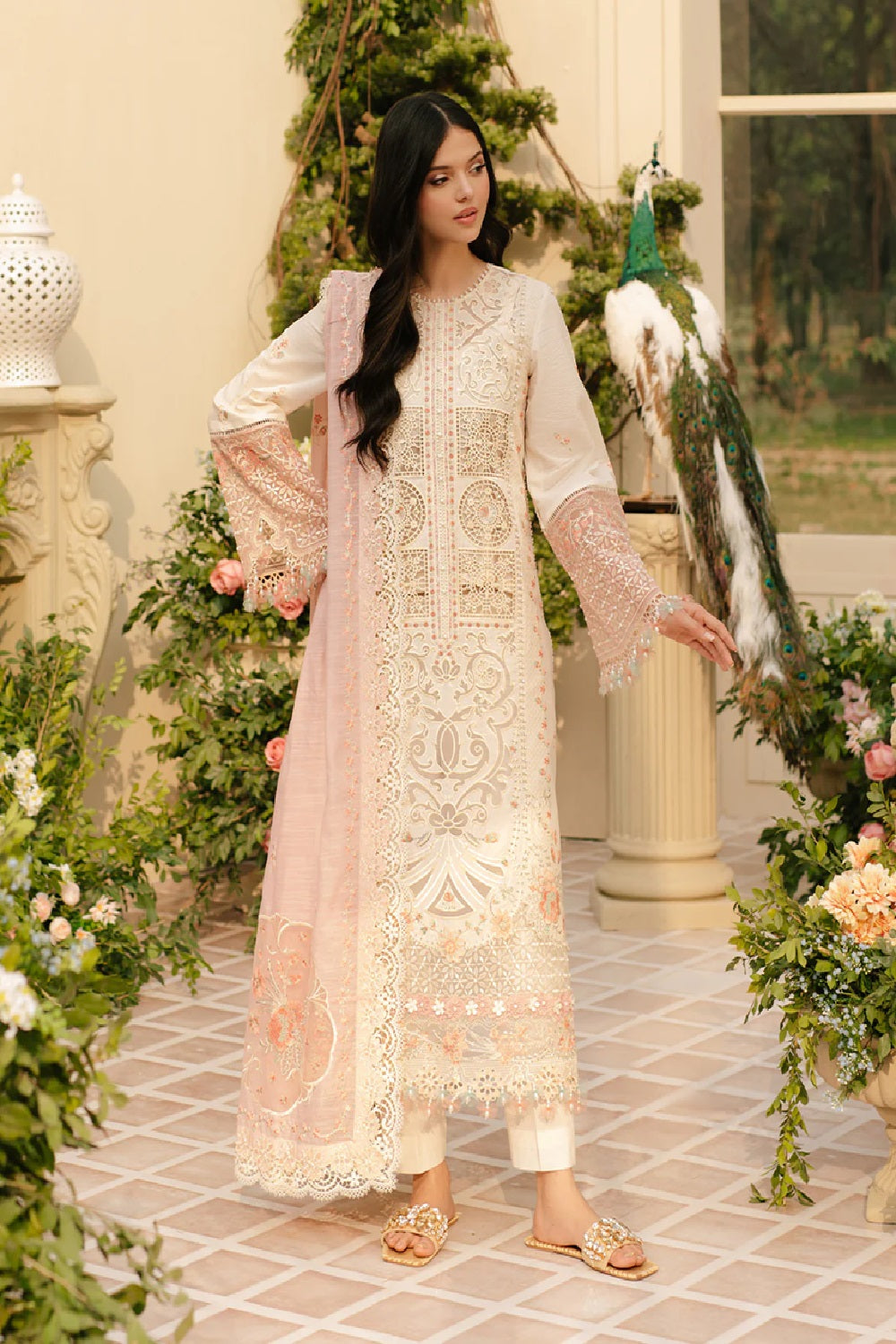 Freesia by Bin Ilyas Luxury Embroidered Lawn'25 107 - B - TC-1256