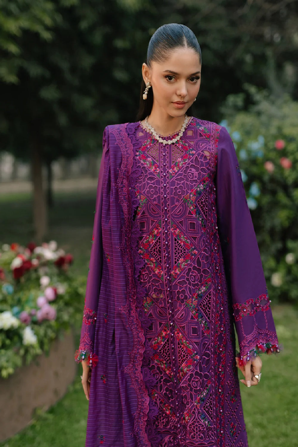 Freesia by Bin Ilyas Luxury Embroidered Lawn'25 105 - B - TC-1321