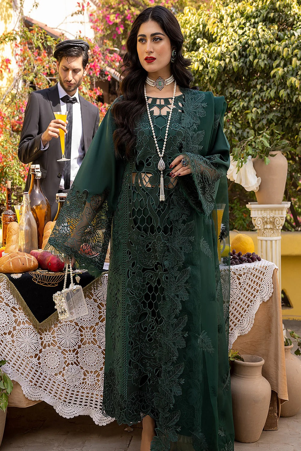 Bin Ilyas Cheri Festive Summer Luxury Lawn'25 708 - B - TC-1281