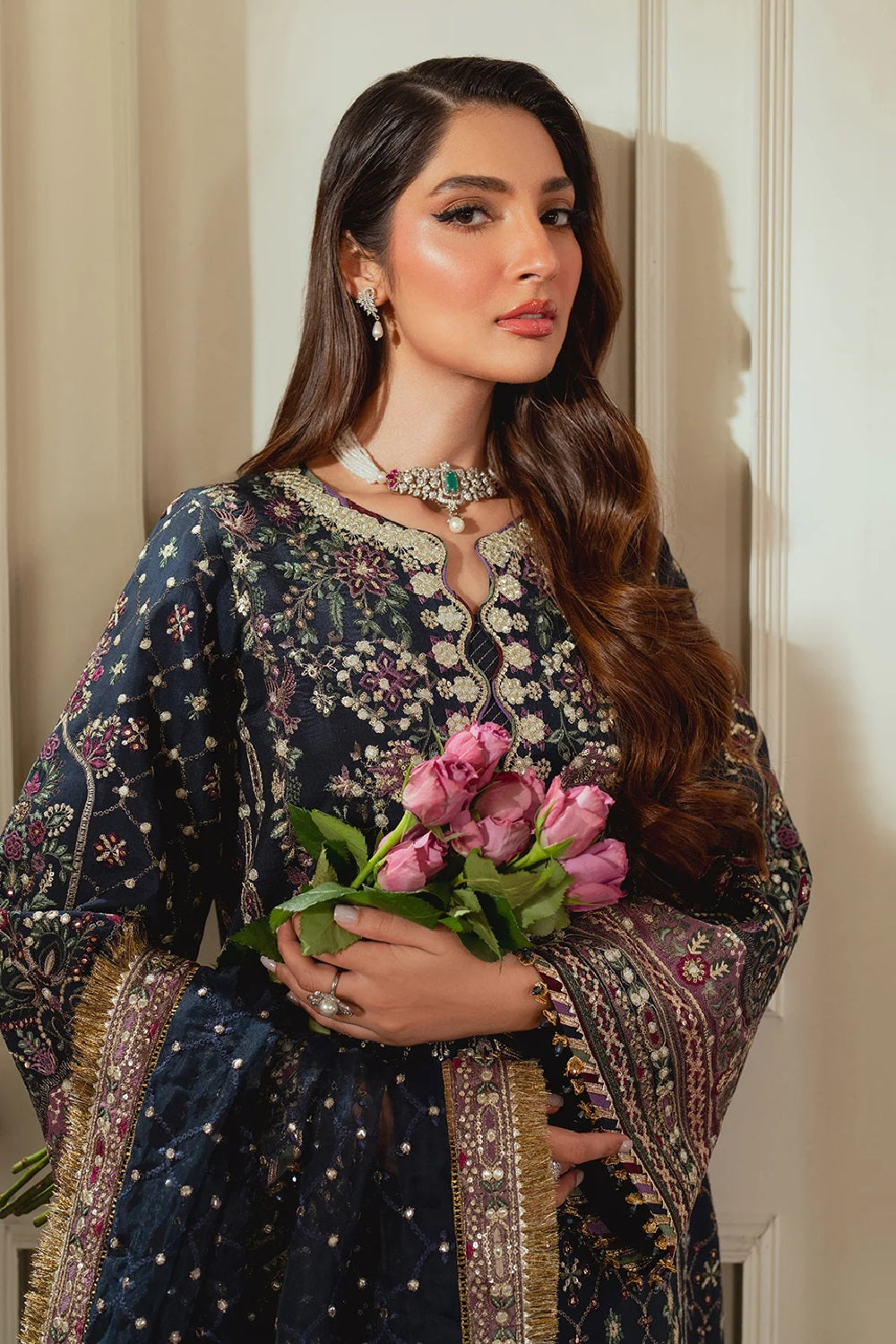 BAROQUE EMBROIDERED LUXURY LAWN CH13-07 - TC-1214