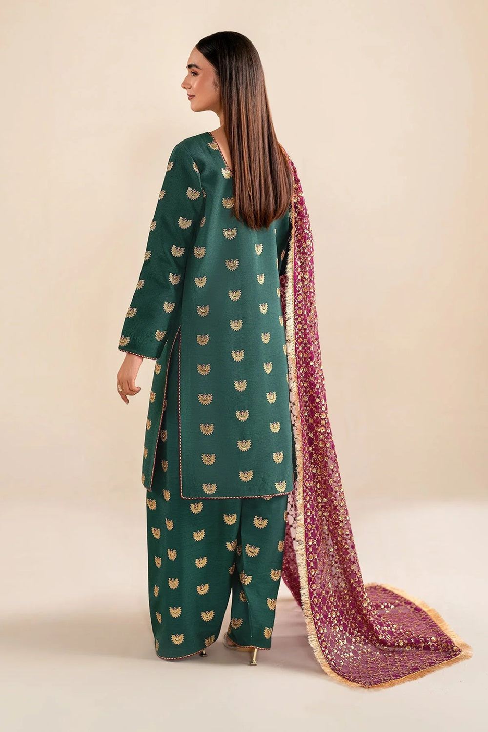 Baroque Embroidered Lawn Edition'25 - SF-614 - TC-1095