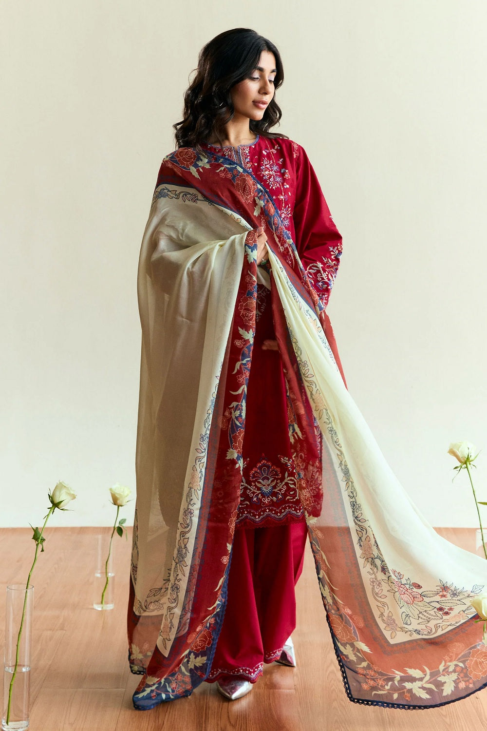 Coco by Zara Shahjahan Festive Lawn'25 Alba-D8 - TC-1326