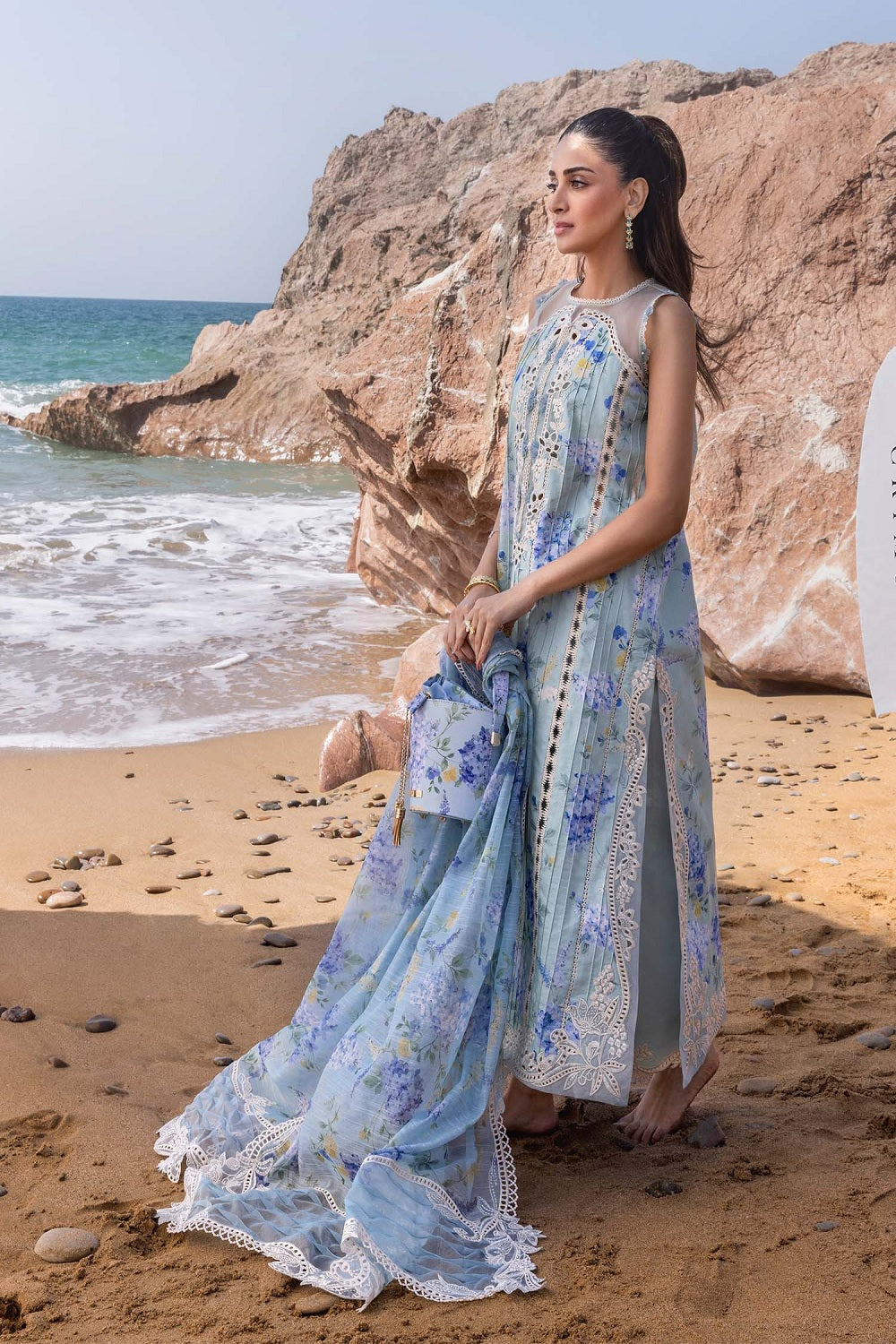 FLOW BY CRIMSON Chikankari Lawn'25 Who'S That Girl - D3 B - TC-1295