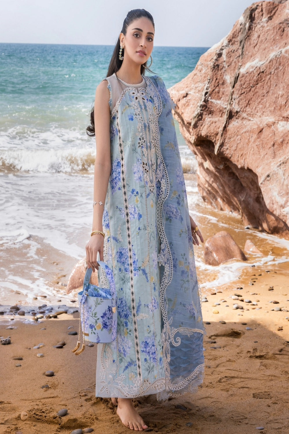 FLOW BY CRIMSON Chikankari Lawn'25 Who'S That Girl - D3 B - TC-1295