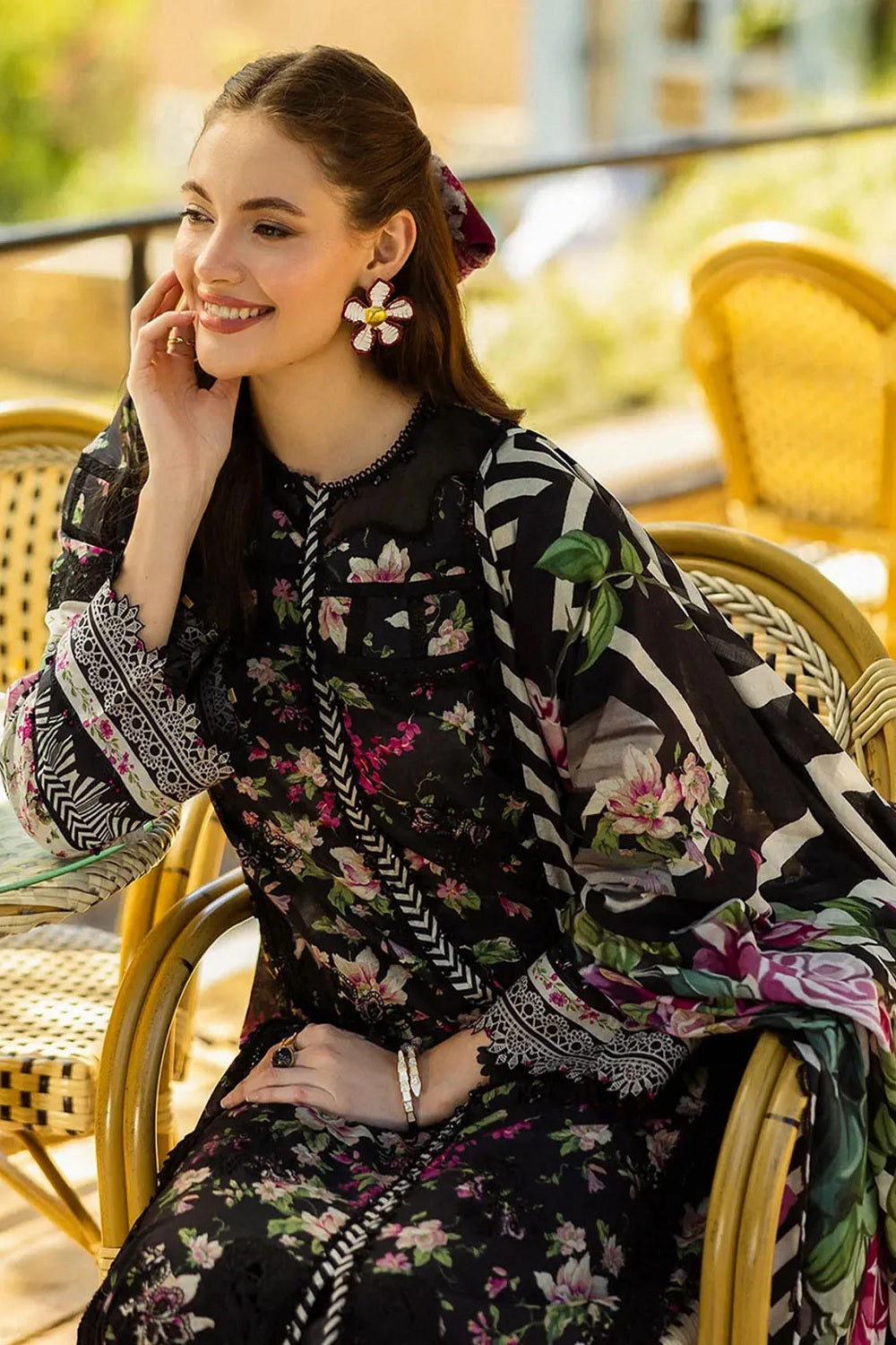 Elaf Premium - Chikankari Lawn ELK-05A Belleza - TC-1243