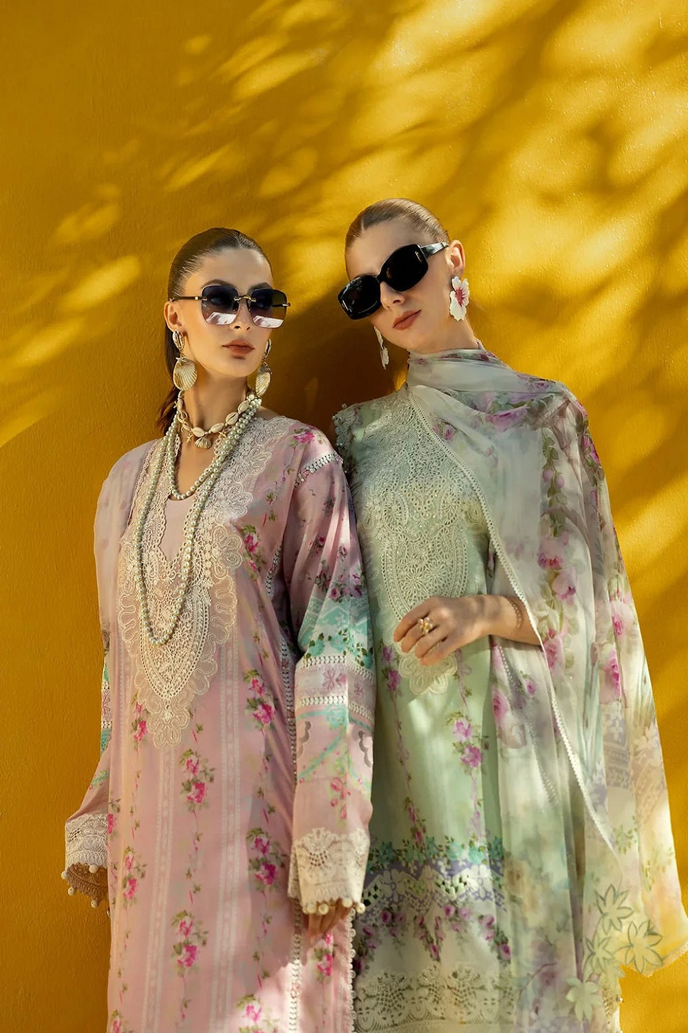 Elaf Signature Embroidered Lawn Collection 2025 - ETS-01A ARIA - TC-1319