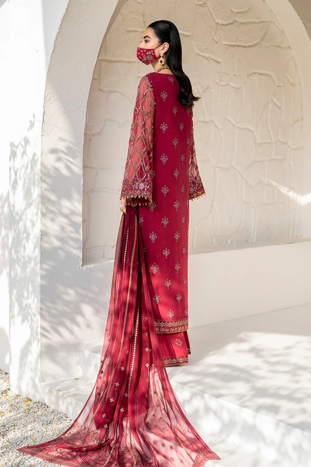 Flossie Naqsh By Safeera Vol-14 Luxury Wedding Chiffon - S-1402-A - TC-1372