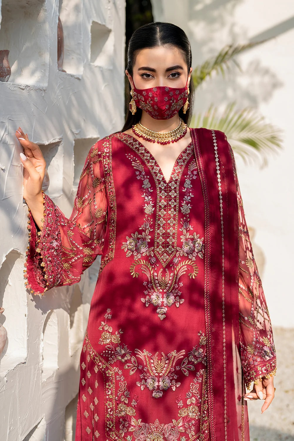 Flossie Naqsh By Safeera Vol-14 Luxury Wedding Chiffon - S-1402-A - TC-1372