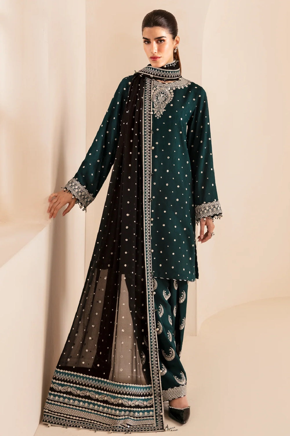 Jazmin Premium Embroidered Raw Silk UR-7035 - TC-1316