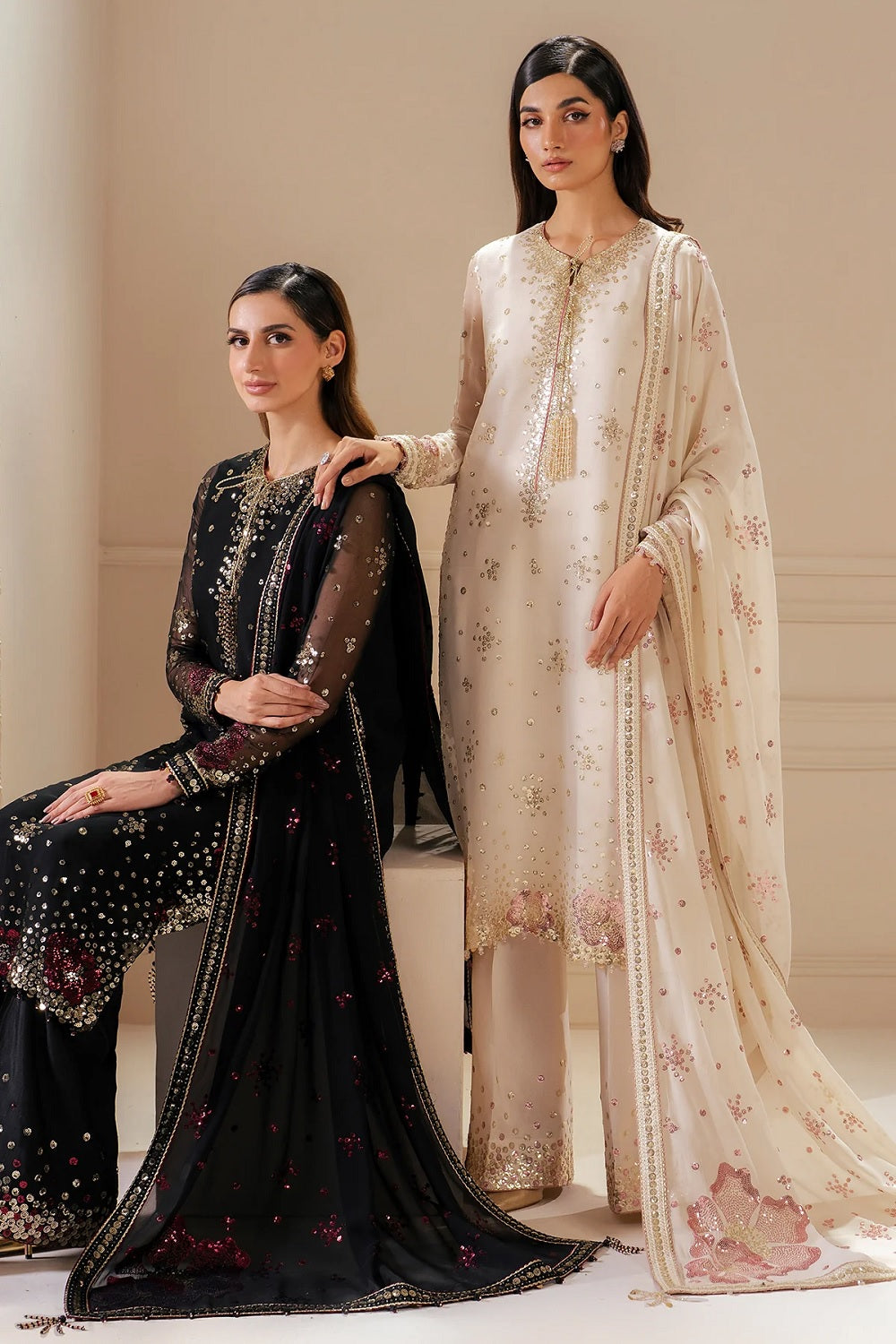 Jazmin Luxury Embroidered Chiffon Edition'25 - UC-3069 - TC-1360