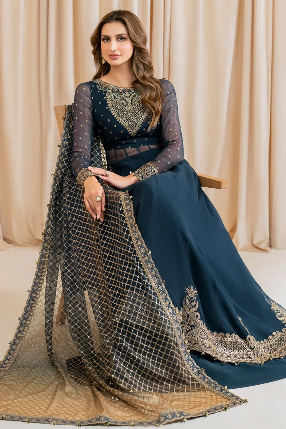 Jazmin Embroidered Chiffon UC-3047 - TC-1061