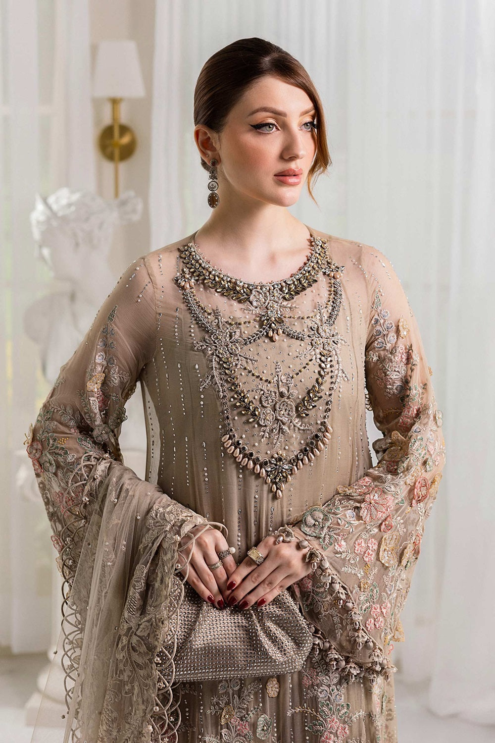 Maria.B. Mbroidered Wedding Chiffon Edition' 25 - TC-1389