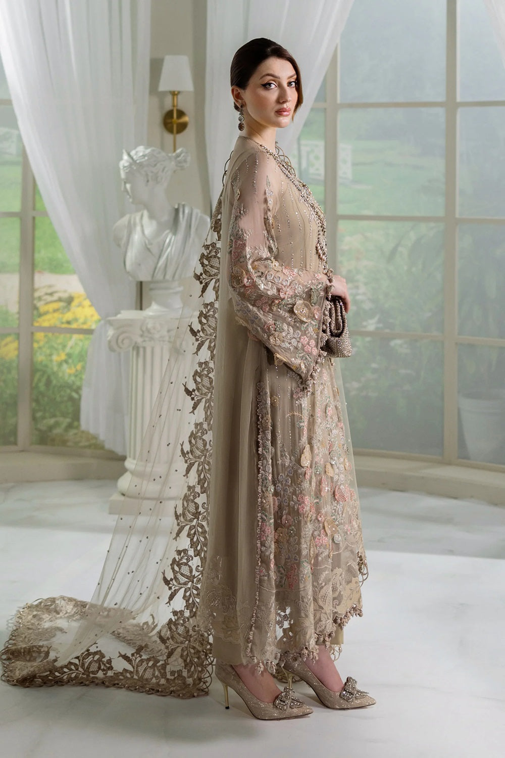 Maria.B. Mbroidered Wedding Chiffon Edition' 25 - TC-1389