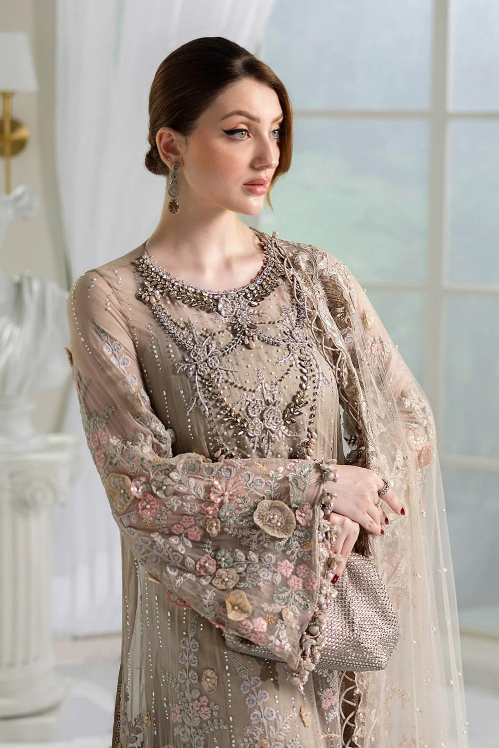 Maria.B. Mbroidered Wedding Chiffon Edition' 25 - TC-1389