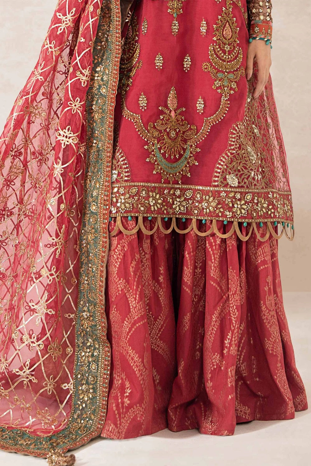 Maria.B. Luxury Formal Embroidered Suit SF-EA24-28 - TC-1089