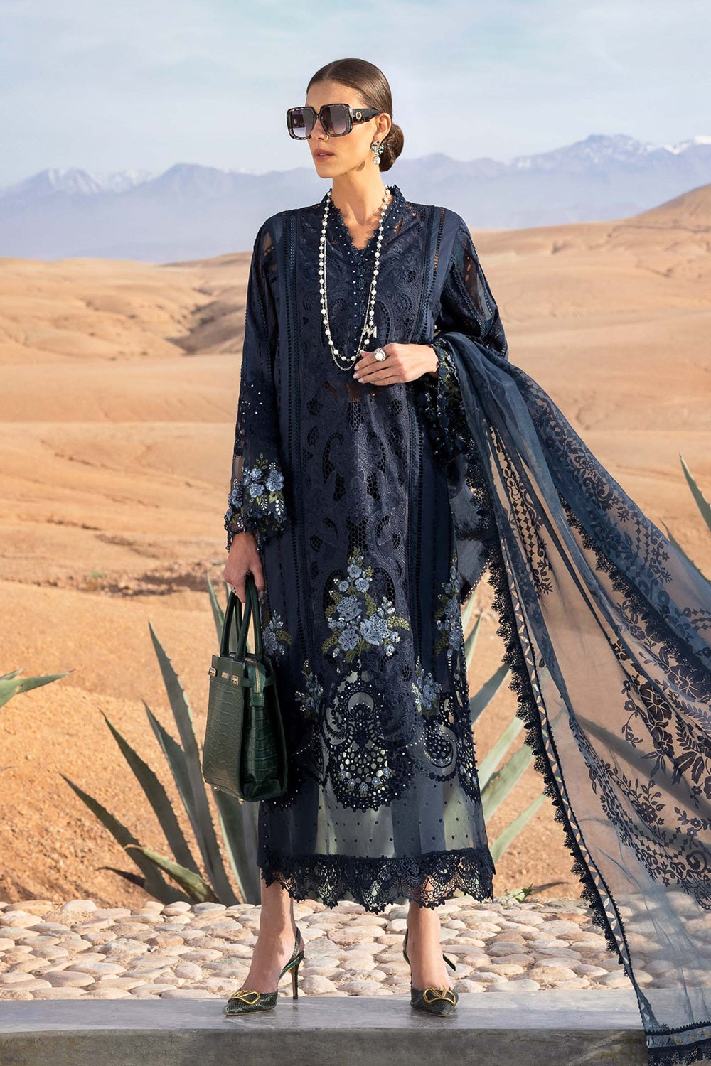 Maria.B. Voyage a'LUXE x Morocco Luxury Lawn' 25 D-2504-B - TC-1219