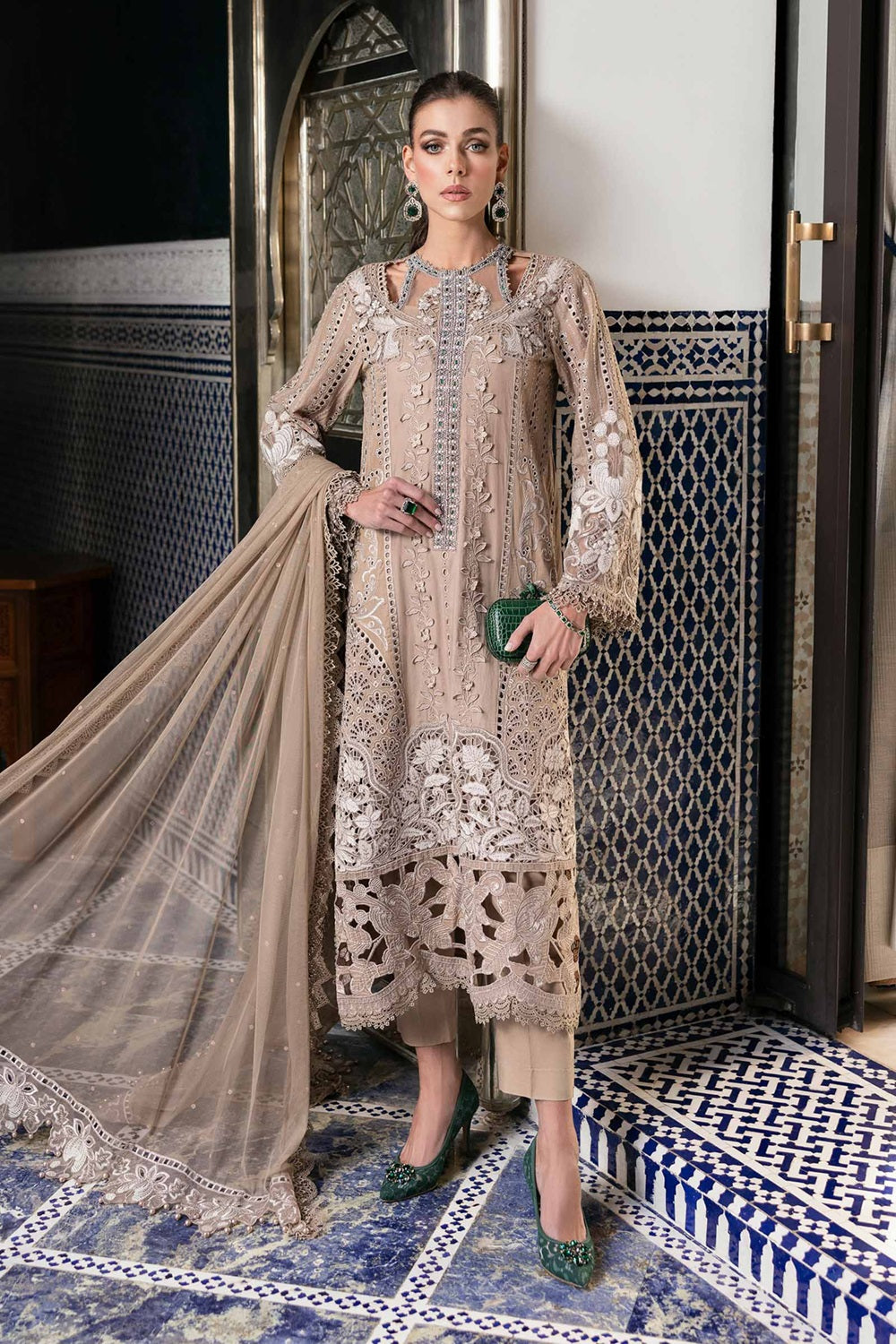 Maria.B. Voyage a'LUXE x Morocco Luxury Lawn' 25 D-2502-A - TC-1244