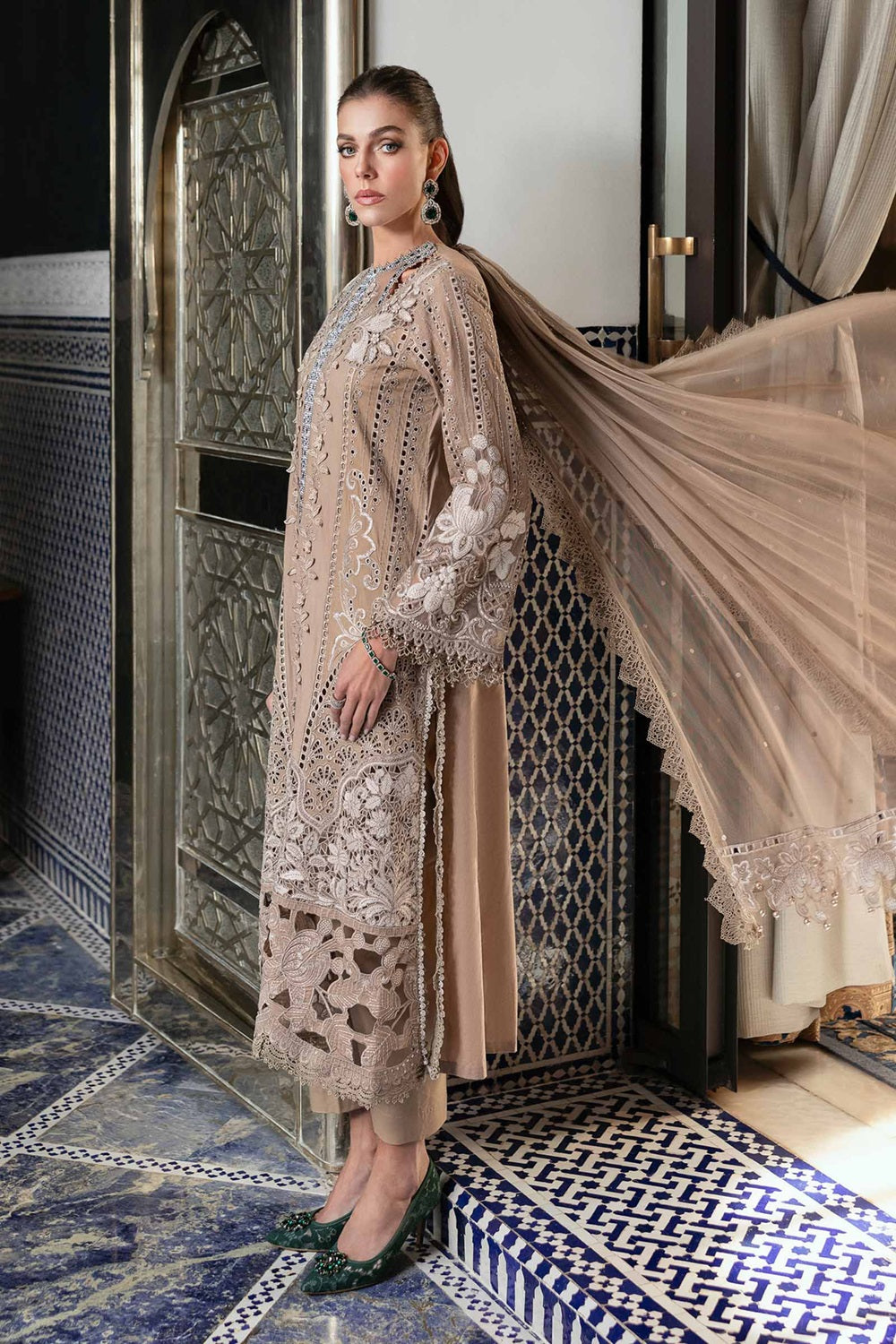 Maria.B. Voyage a'LUXE x Morocco Luxury Lawn' 25 D-2502-A - TC-1244