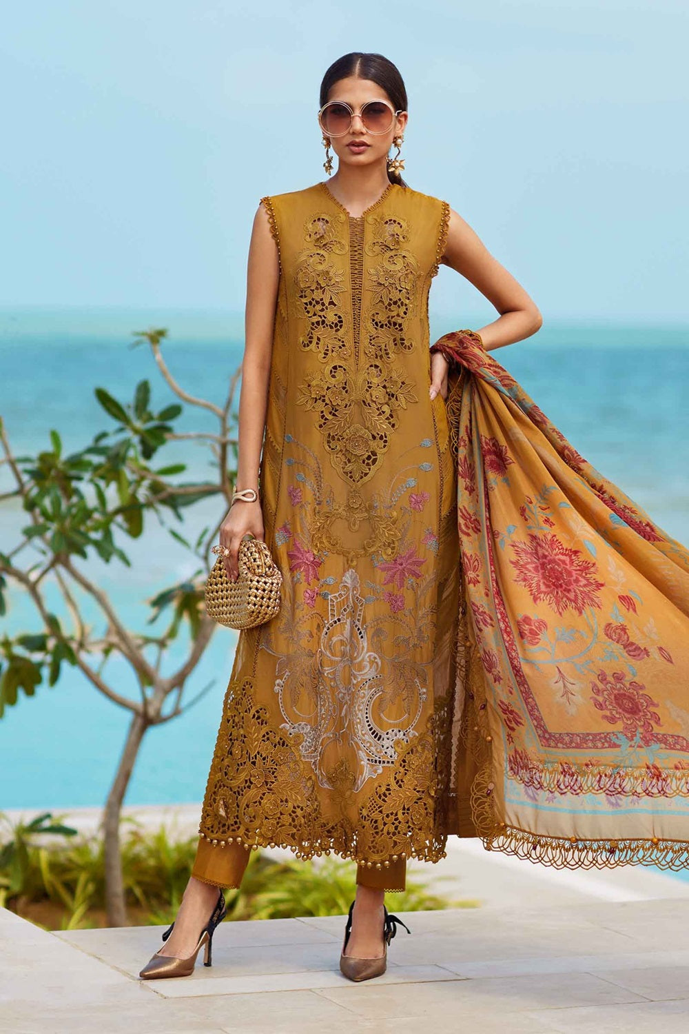 Maria.B Eid Luxury Lawn'25 EL-25-06 - TC-1280
