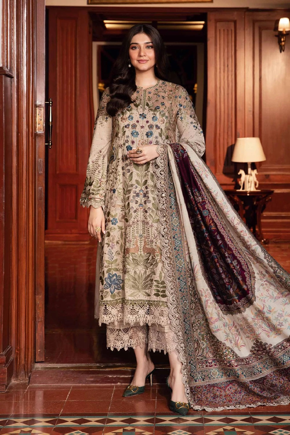 Maria.B. Printed Embroidered Lawn'25 -  DL-1211 - TC-1126